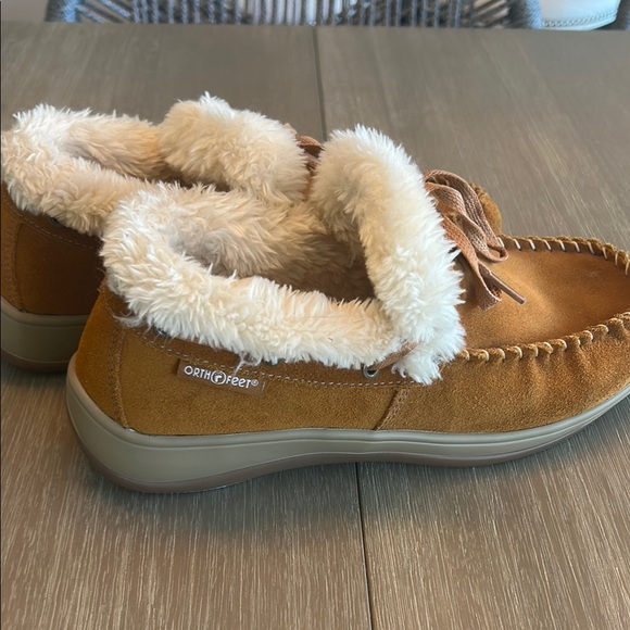 Othofeet house‎ shoes tan with cream - Picture 1 of 7